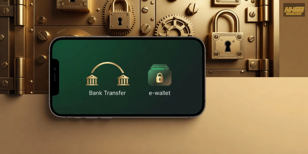 Hình hướng dẫn quy trình nạp tiền vào tài khoản NH88 một cách bảo mật và đơn giản