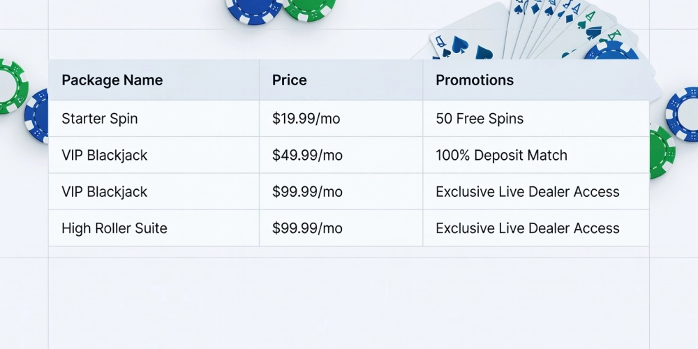 Bảng giá chi tiết các gói dịch vụ casino da nang nh88 cập nhật 2025 với ưu đãi hấp dẫn