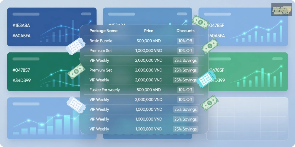Bảng giá và ưu đãi xổ số miền nam nh88 mới nhất năm 2025 với các gói dịch vụ hấp dẫn