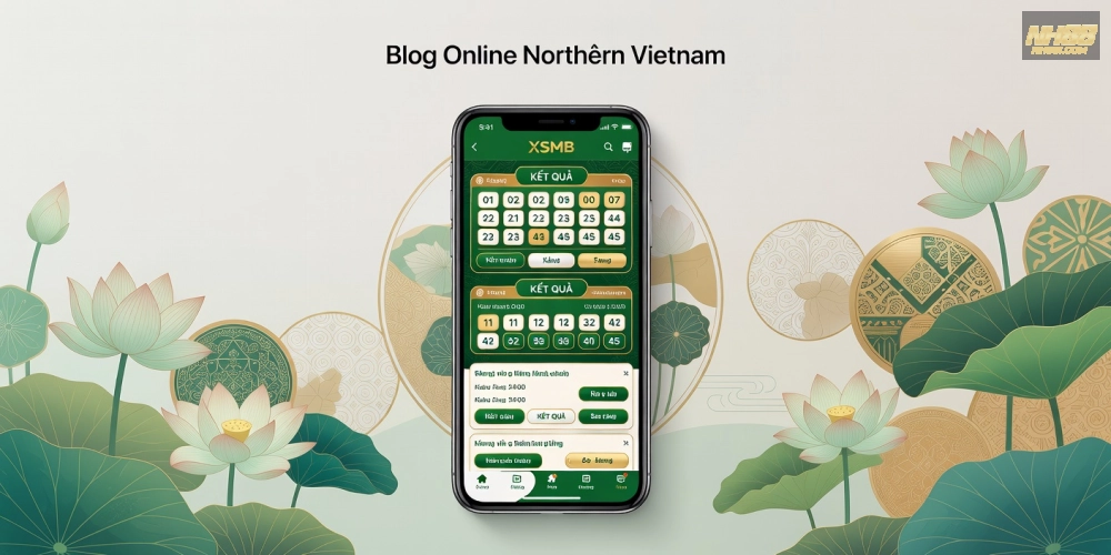 Hình minh họa khái niệm xổ số miền bắc nh88 với giao diện ứng dụng hiện đại và dễ tiếp cận