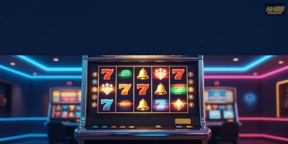 Hình minh họa khái niệm nổ hũ uy tín tại nền tảng NH88 với biểu tượng jackpot sáng rực