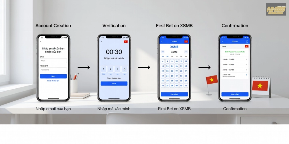 Hướng dẫn đăng ký xổ số miền bắc nh88 qua các bước đơn giản trên ứng dụng di động